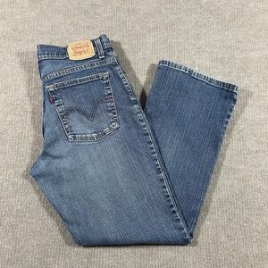 Levis 550 Jeans Womens 14S Relaxed Bootcut Blue Denim Stretcg Faded Western‎ Y2K